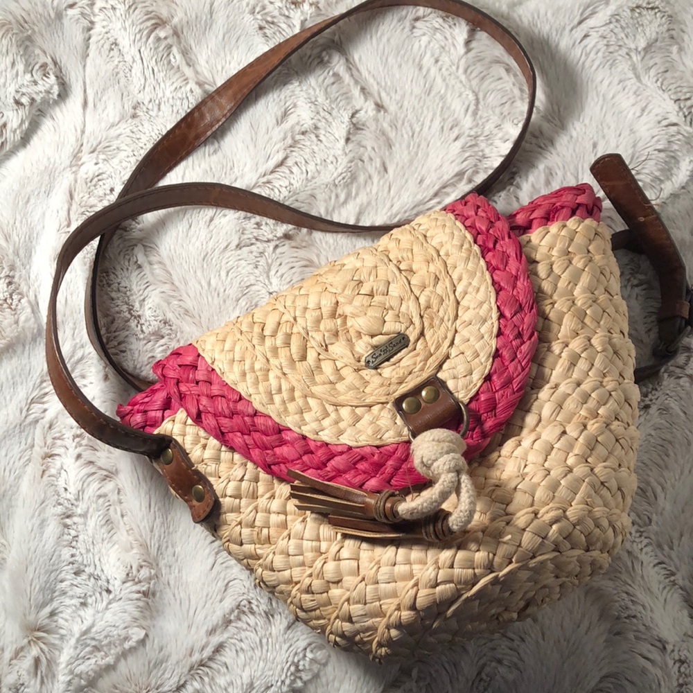 Sun ‘n’ sand straw crossbody purse